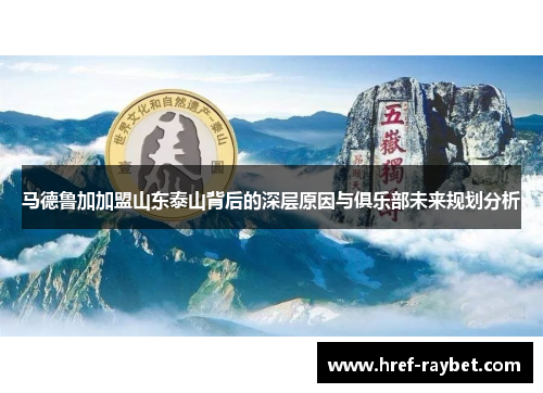 马德鲁加加盟山东泰山背后的深层原因与俱乐部未来规划分析